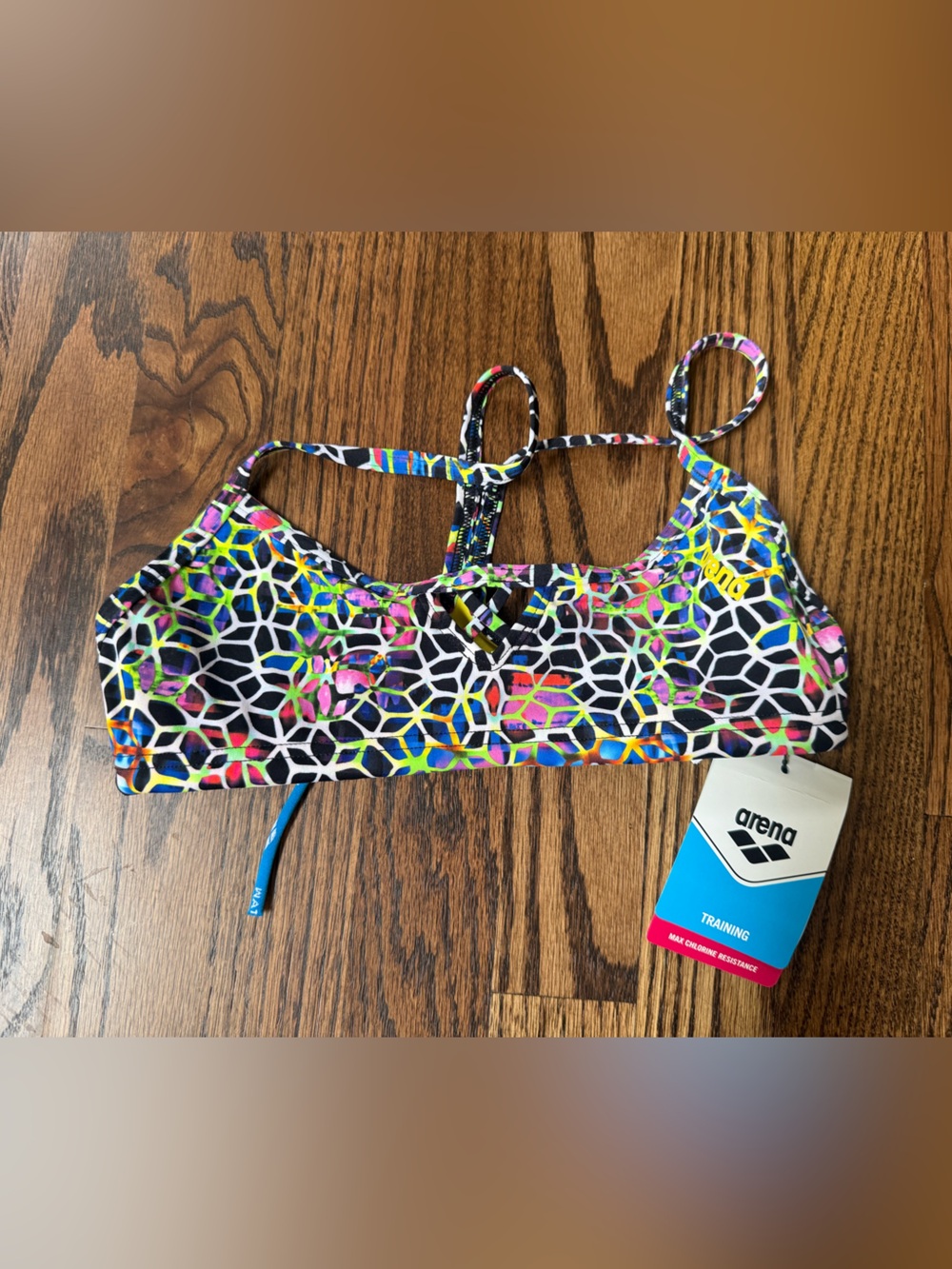 Arena triangle cross back bikini top